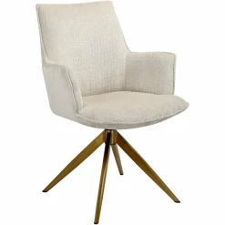 Richmond Interiors Draaistoel met arm Dakota Niagara 902 beige chenille