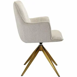 Richmond Interiors Draaistoel met arm Dakota Niagara 902 beige chenille