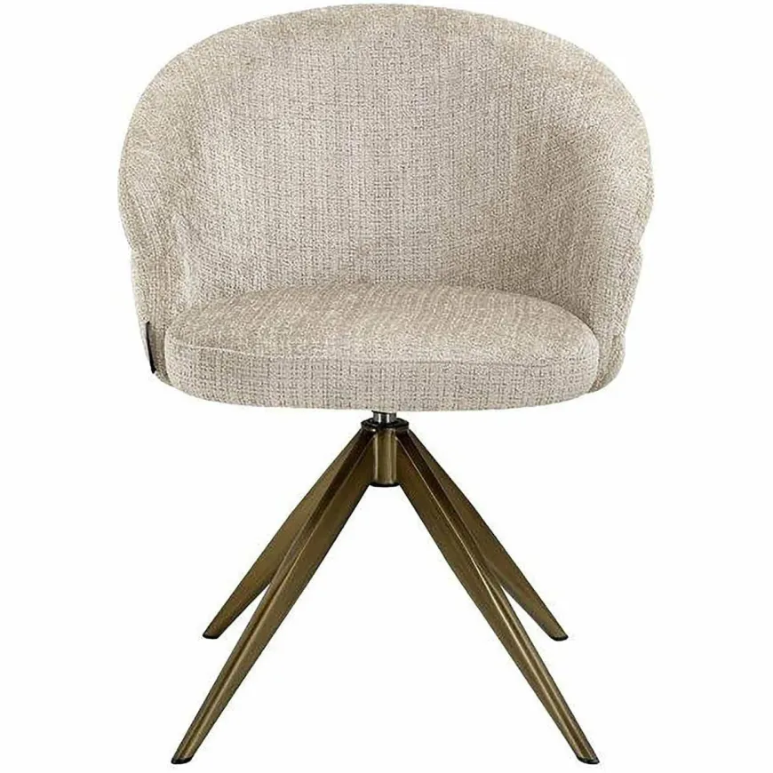 Richmond Interiors Draaifauteuil Zendaya Niagara 902 beige chenille
