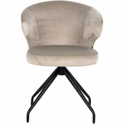 Richmond Interiors Draaistoel Milly khaki velvet Fusion cream 02