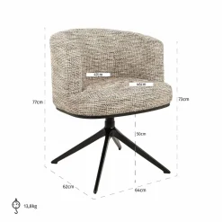 Richmond Interiors Draaistoel Cheyenne Be Trendy 01 Nature