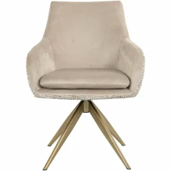 Richmond Interiors Draaifauteuil Lisonne be trendy nature / khaki velvet