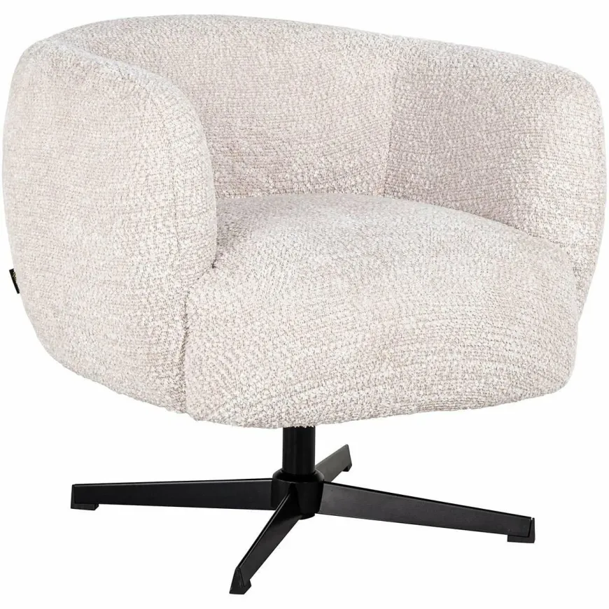 Richmond Interiors Draaifauteuil Estelle Lovely Cream
