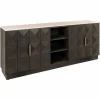 Richmond Interiors Dressoir Claremont brown 4-doors 2-shelves