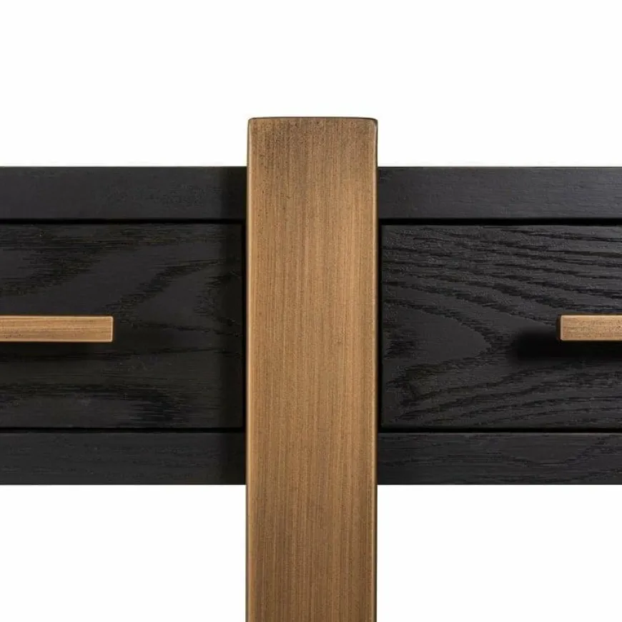 Richmond Interiors Dressoir Cambon 3-laden (Dark coffee)