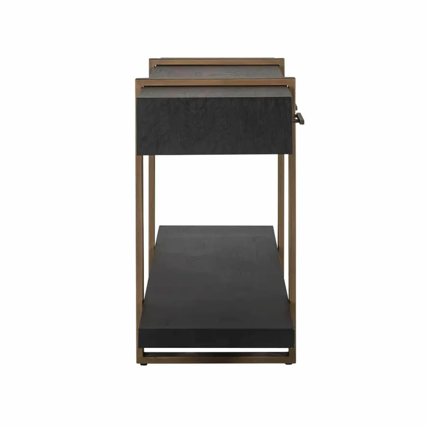 Richmond Interiors Dressoir Cambon 3-laden (Dark coffee)