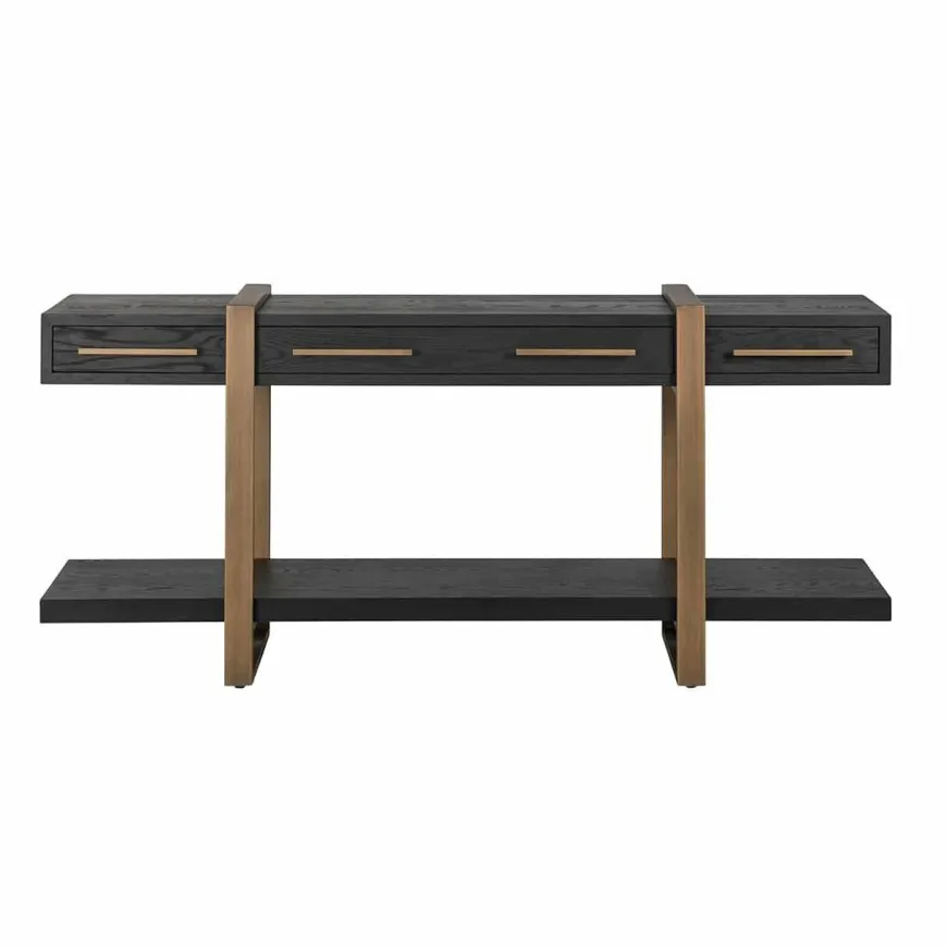 Richmond Interiors Dressoir Cambon 3-laden (Dark coffee)