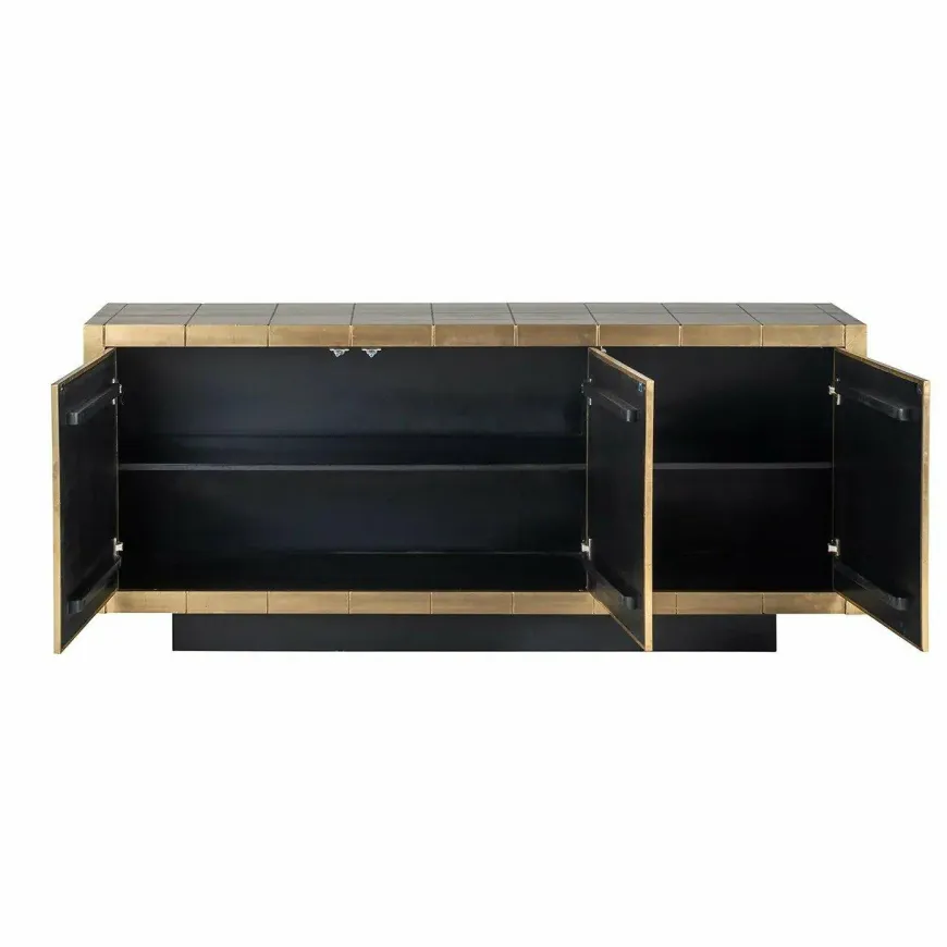 Richmond Interiors Dressoir Collada 3-deuren goud