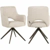Richmond Interiors Eetkamerstoel Ginerva biscotti swivel