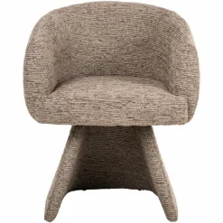 Richmond Interiors Eetkamerstoel Quiriro mocca linear swivel