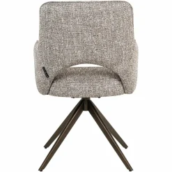 Richmond Interiors Eetkamerstoel Ginerva earth tweed swivel