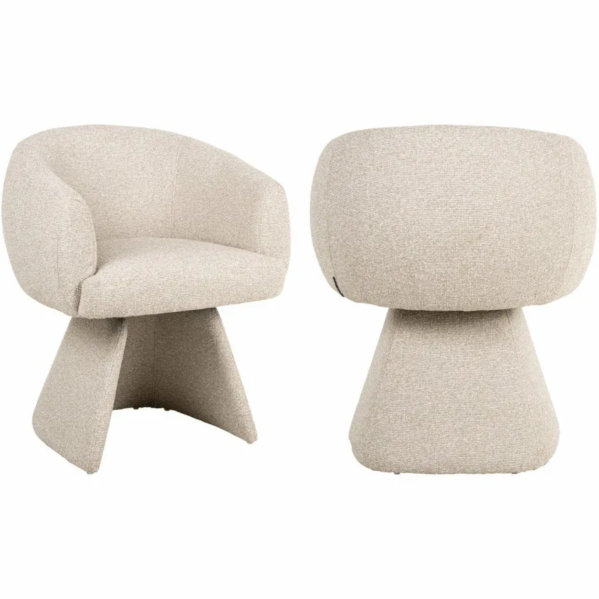Richmond Interiors Eetkamerstoel Quiriro biscotti swivel