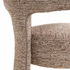 Richmond Interiors Eetkamerstoel Nerio mocca linear