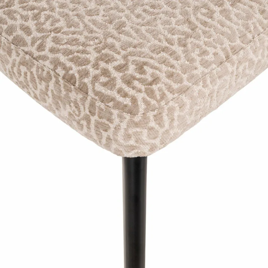 Richmond Interiors Eetkamerstoel Zeno beige leopard