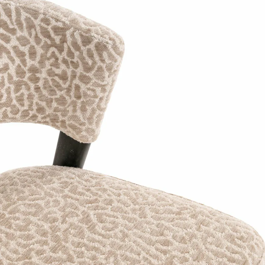 Richmond Interiors Eetkamerstoel Zeno beige leopard