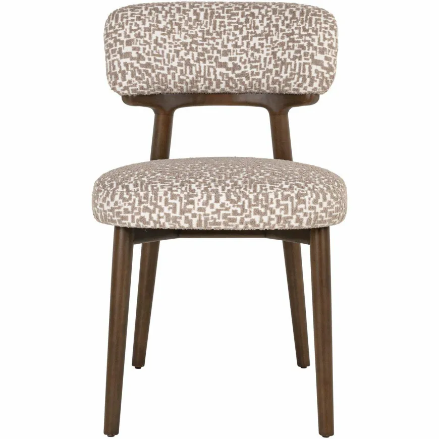Richmond Interiors Eetkamerstoel Basker natural geo (Set of 2)