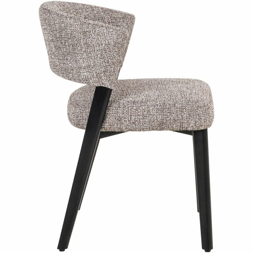 Richmond Interiors Eetkamerstoel Zeno earth tweed
