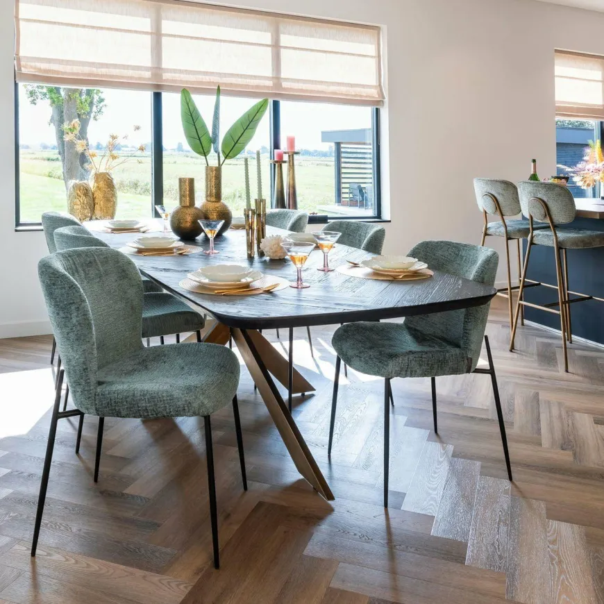 Richmond Interiors Eettafel Hayley 280 (Dark coffee)