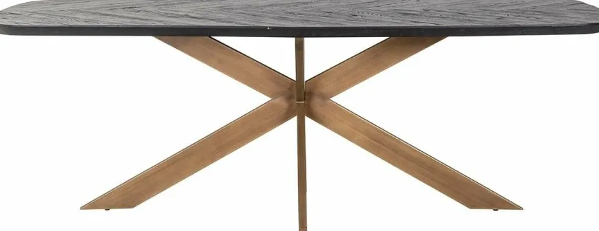 Richmond Interiors Eettafel Hayley 280 (Dark coffee)