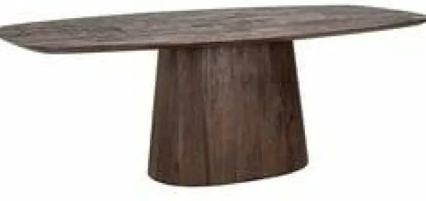 Richmond Interiors Eettafel Alix Deens ovaal 230 donkerbruin