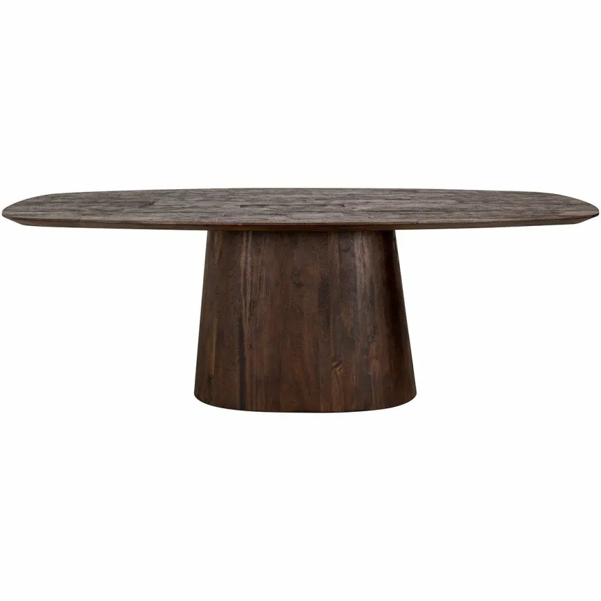 Richmond Interiors Eettafel Alix Deens ovaal 230 donkerbruin