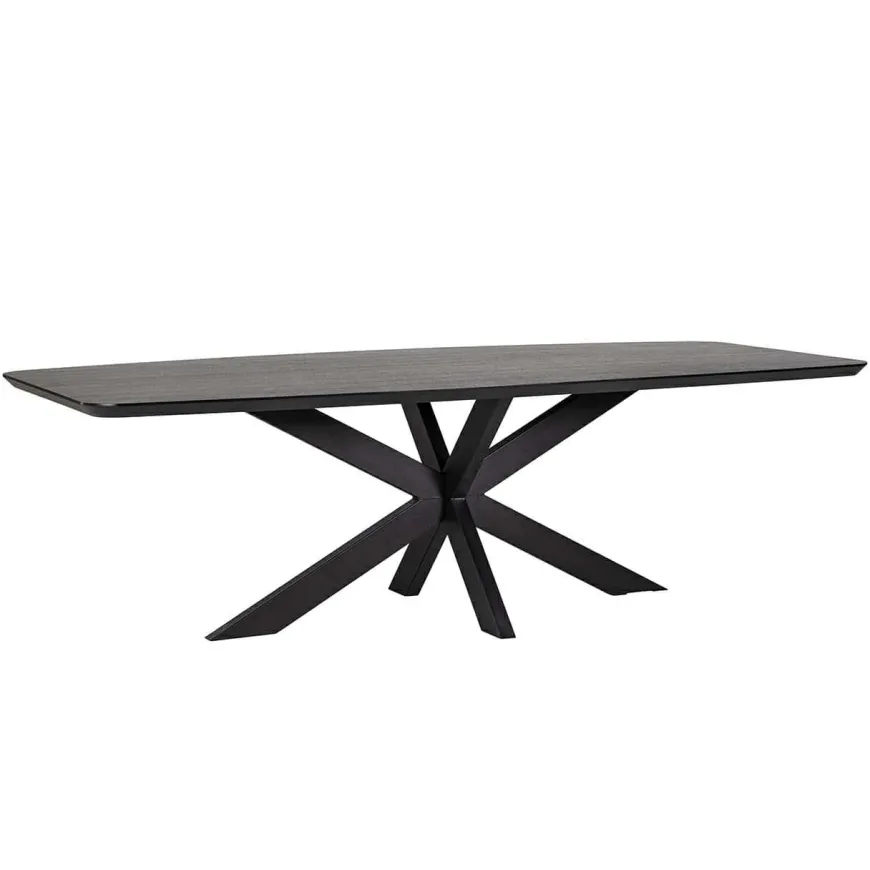 Richmond Interiors Eettafel Bonvoy Zwart 235 Zwart