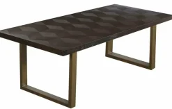 Richmond Interiors Eettafel Luxor diamant 230 bruin