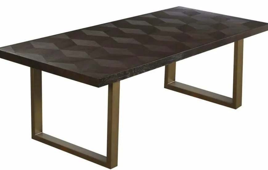 Richmond Interiors Eettafel Luxor diamant 230 bruin