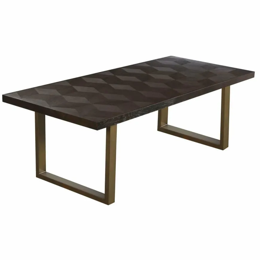 Richmond Interiors Eettafel Luxor diamant 230 bruin