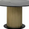 Richmond Interiors Eettafel Ironville Ø140 (Black/gold)
