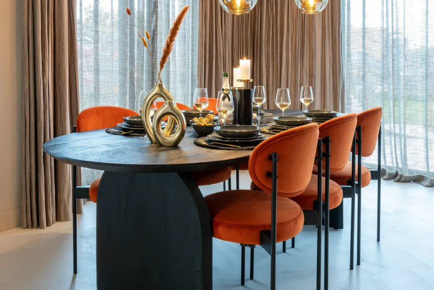 Richmond Interiors Eettafel Hudson 235 cm zwart