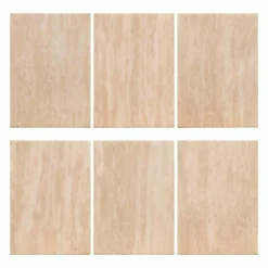 Richmond Interiors Eettafel Fictus 140Ø faux travertine Beige