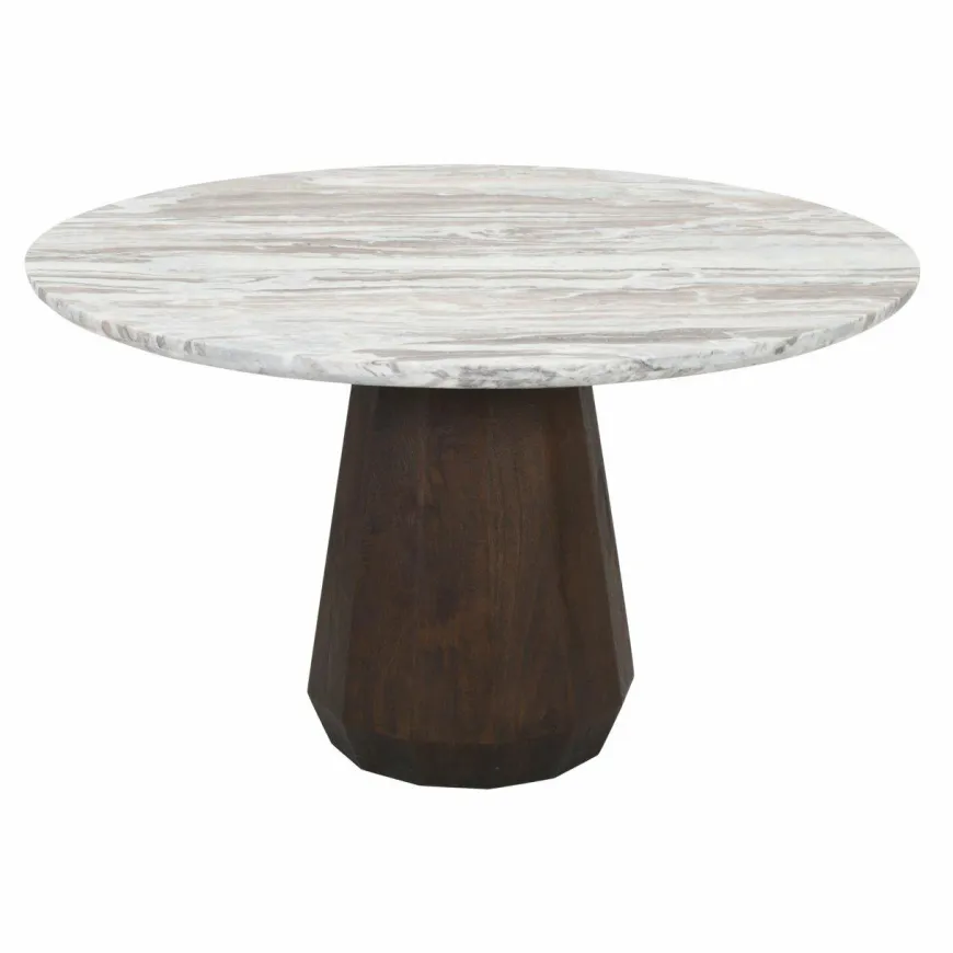 Richmond Interiors Eettafel Oberoy Blush beige 130Ø