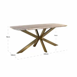 Richmond Interiors Eettafel Bottega 220 deens ovaal wit