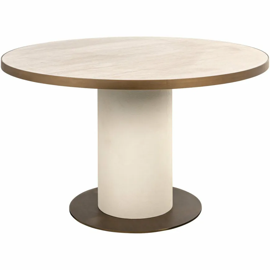 Richmond Interiors Eettafel Tivoli white 130Ø