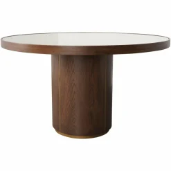 Richmond Interiors Eettafel Willox brown 130Ø including glass