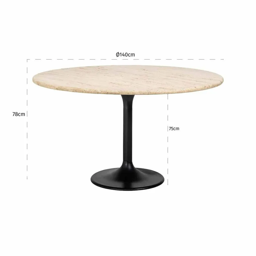 Richmond Interiors Eettafel Hampton 140Ø