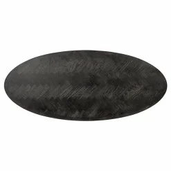 Richmond Interiors Eettafel Blackbone Brass ovaal 230 (Black rustic)