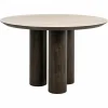 Richmond Interiors Eettafel Ritz Brown Ø120 | Richmond Interiors | Travertin & Eikenfineer | De Woon Winkel