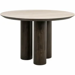Richmond Interiors Eettafel Ritz Brown Ø120 | Richmond Interiors | Travertin & Eikenfineer | De Woon Winkel