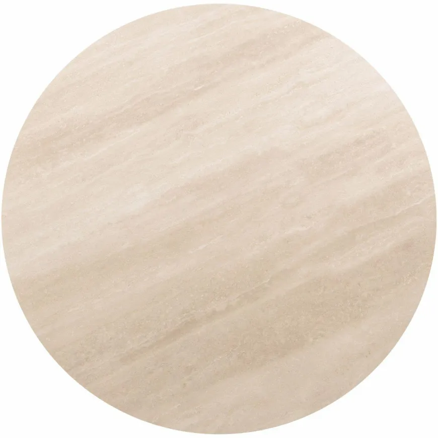 Richmond Interiors Eettafel Ritz Brown Ø120 | Richmond Interiors | Travertin & Eikenfineer | De Woon Winkel