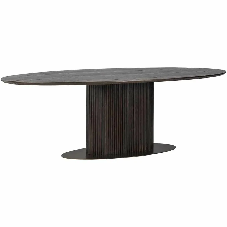 Richmond Interiors Eettafel Luxor ovaal 235 (Brown)