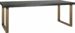 Richmond Interiors Eettafel Blackbone brass 180 (Black rustic)