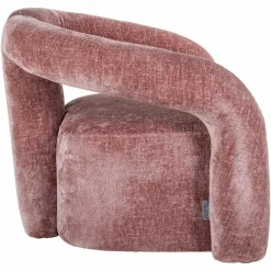 Richmond Interiors Fauteuil Dana rose chenille (Bergen 705 rose chenille)
