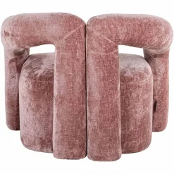 Richmond Interiors Fauteuil Dana rose chenille (Bergen 705 rose chenille)
