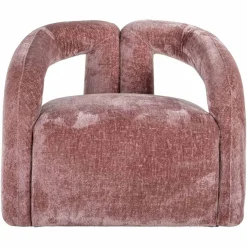 Richmond Interiors Fauteuil Dana rose chenille (Bergen 705 rose chenille)