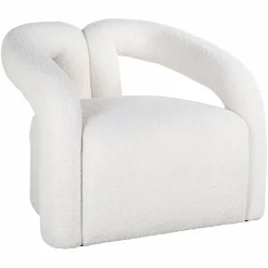 Richmond Interiors Fauteuil Dana white furry (Himalaya 900 white furry)