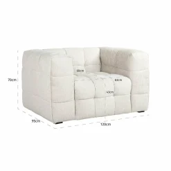 Richmond Interiors Fauteuil Merrol cream fusion
