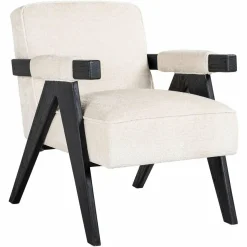 Richmond Interiors Fauteuil Cooper Wit Bergen 900 Wit chenille