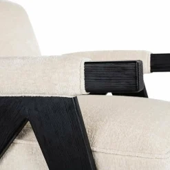Richmond Interiors Fauteuil Cooper Wit Bergen 900 Wit chenille